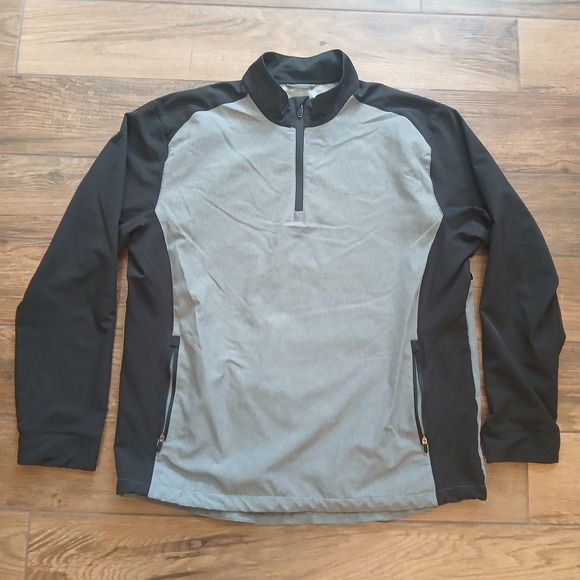 Callaway Jacket Mens Extra Large Grey Golf Weather Series Pullover Quarter Zip - Picture 1 of 7